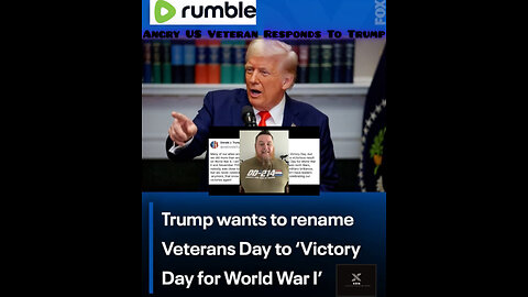 Veteran Rails Against Trump Veteran's Day Change 😲