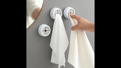Creative Non-Perforated Towel Rack Storage Shelf