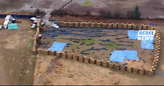 BREAKING: Drone footage shows hundreds of dead ostriches after government slaughter