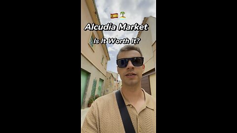 Visiting Alcudia market! 🇪🇸🏝️