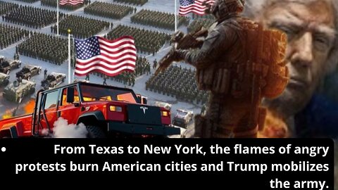 FromTexas to NewYork,the flames of angry protests burn American cities and Trump mobilizes the army.