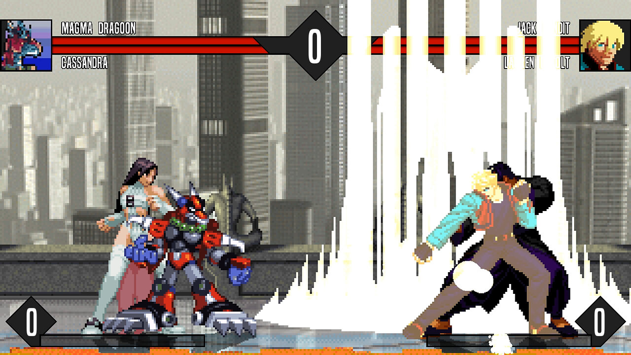 MUGEN - Jack Bandit RT's Chars - Dragoon & Cassandra vs. Jack Bandit & Lauren Revolt - Download