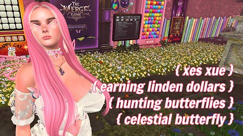 How To Earn Linden Dollars in Second Life? Celestial Butterfly at Kasa's Farming Community & Market