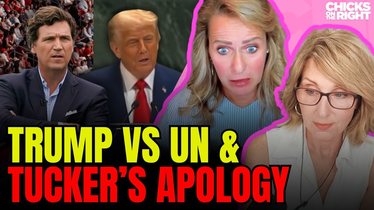 Trump DOMINATES at UN, Tucker’s Apology, Kimmel’s Fake Tears, & Kamala's Word Salad Returns