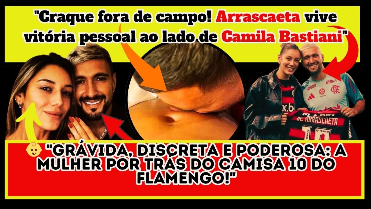 Que fofura gente! Entre gols e fraldas: #Arrascaeta e #CamilaBastiani anunciam chegada de novo bebê.