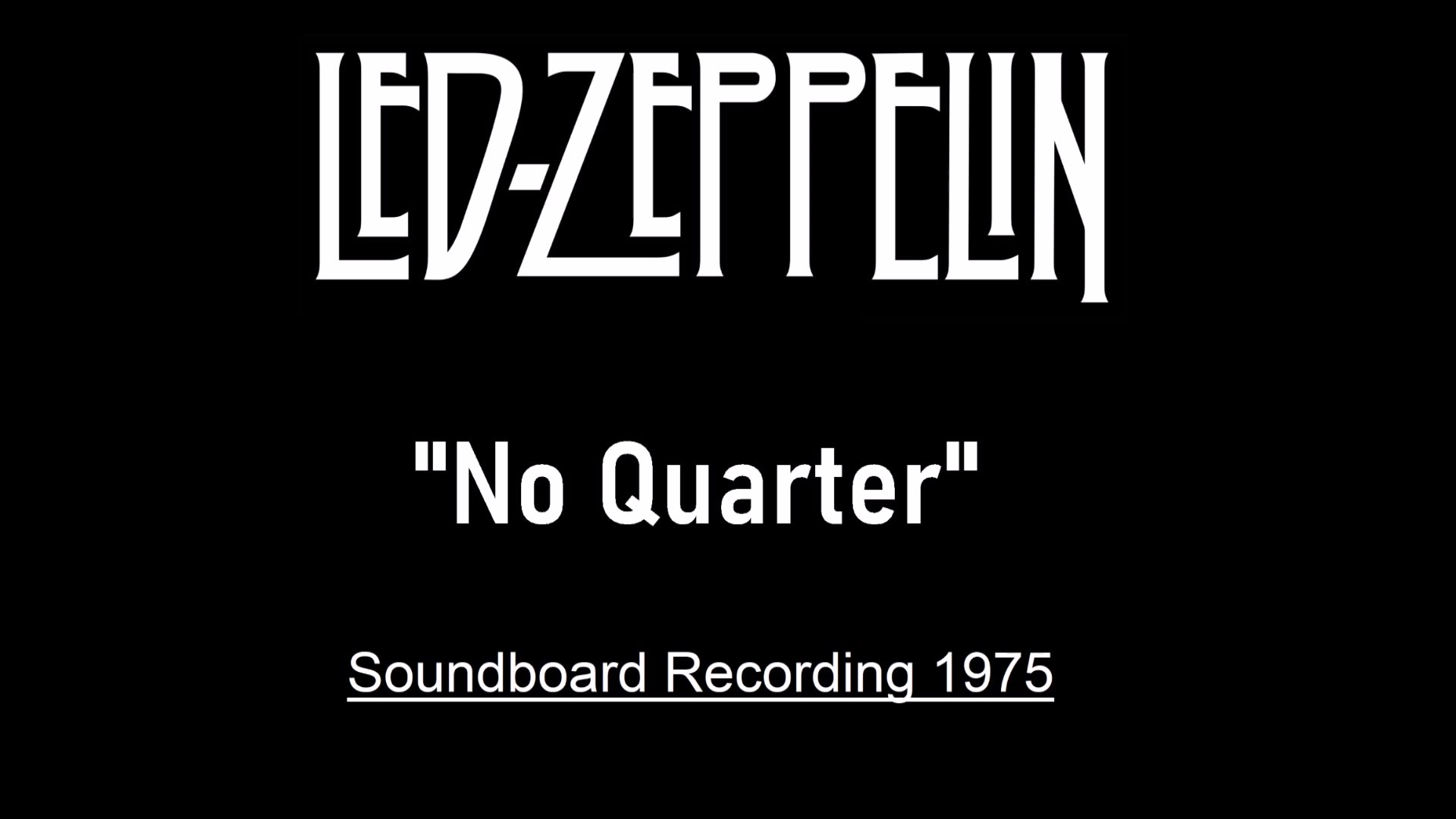 Led Zeppelin - No Quarter (Live in Seattle 1975) Soundboard