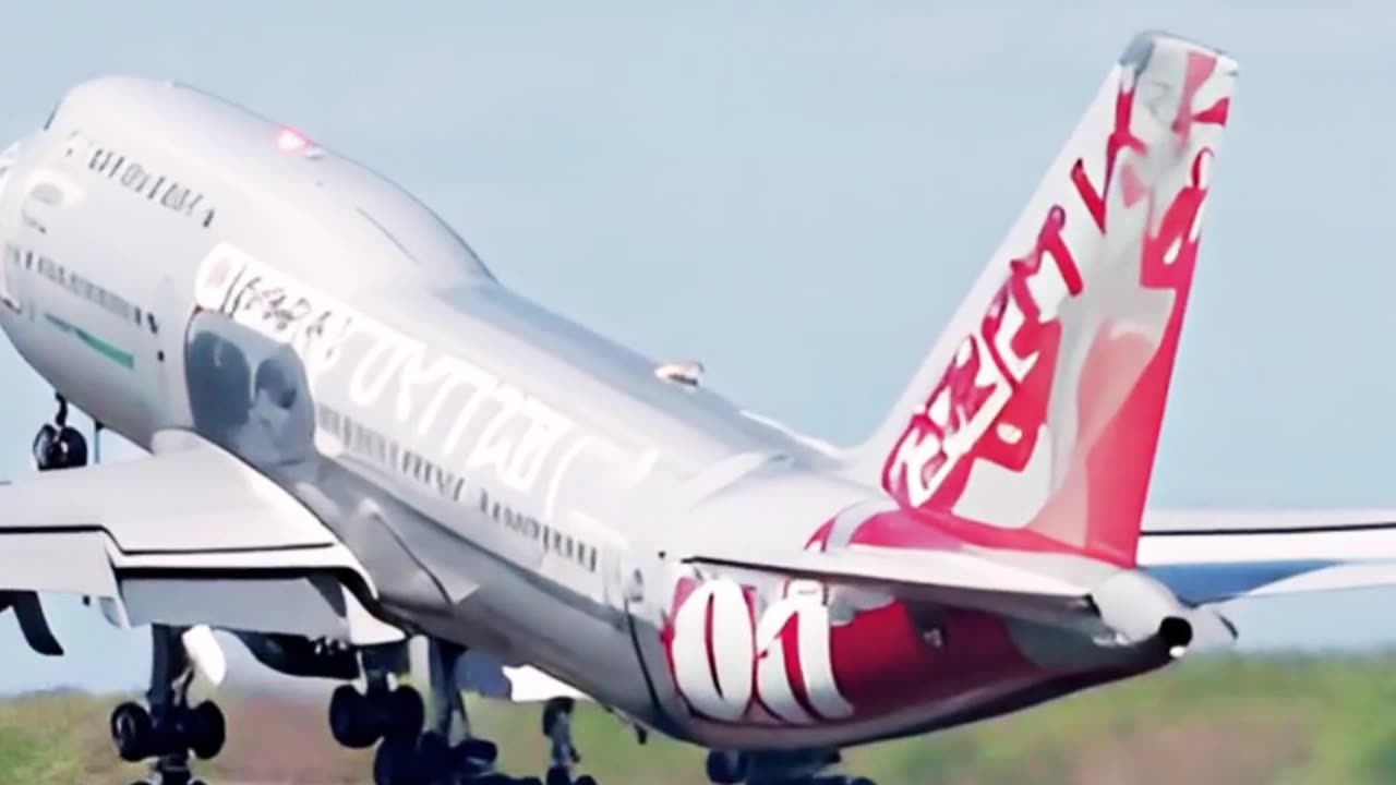 Boeing 747 Performs AMAZING Takeoff From A Short Runway! #privatejet #aviation.