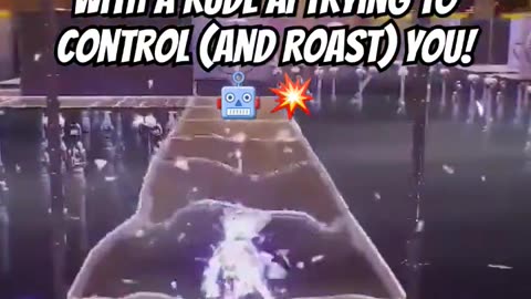This Crazy Robot Roasts Us While Throwing Bombs 🤖💣🔥 So Funny You Gotta See It! 😂 #gaming #humor