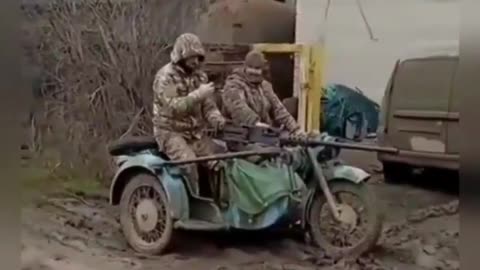 💥🛡️ Ukraine Russia War | Ukrainian Troops Deploy M2 Browning on Motorcycle | RCF
