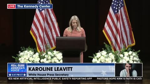 PRESS SEC. LEAVITT ON CHARLIE KIRK