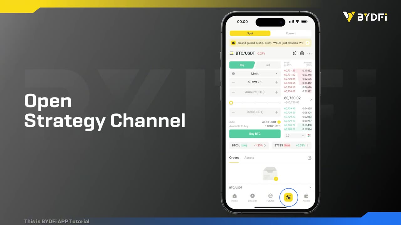 How to Use Spot Grid Bot on BYDFi (APP)