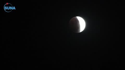 SUNA camera monitors the stages of the total lunar eclipse from Port Sudan in a rare phenomenon.