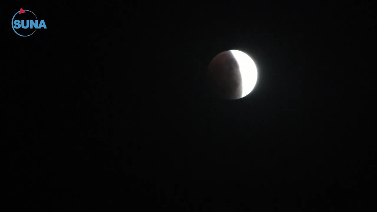 SUNA camera monitors the stages of the total lunar eclipse from Port Sudan in a rare phenomenon.