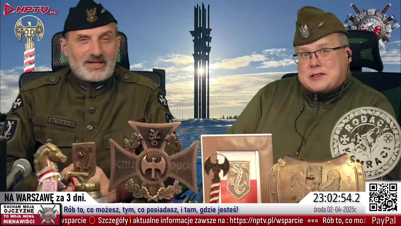 NA WARSZAWĘ za 3 dni. 2.4.2025r. W. Olszański, M. Osadowski Rodacy Kamraci NPTV.pl