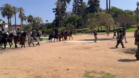 Massive joint federal immigration operation in Los Angeles, California.