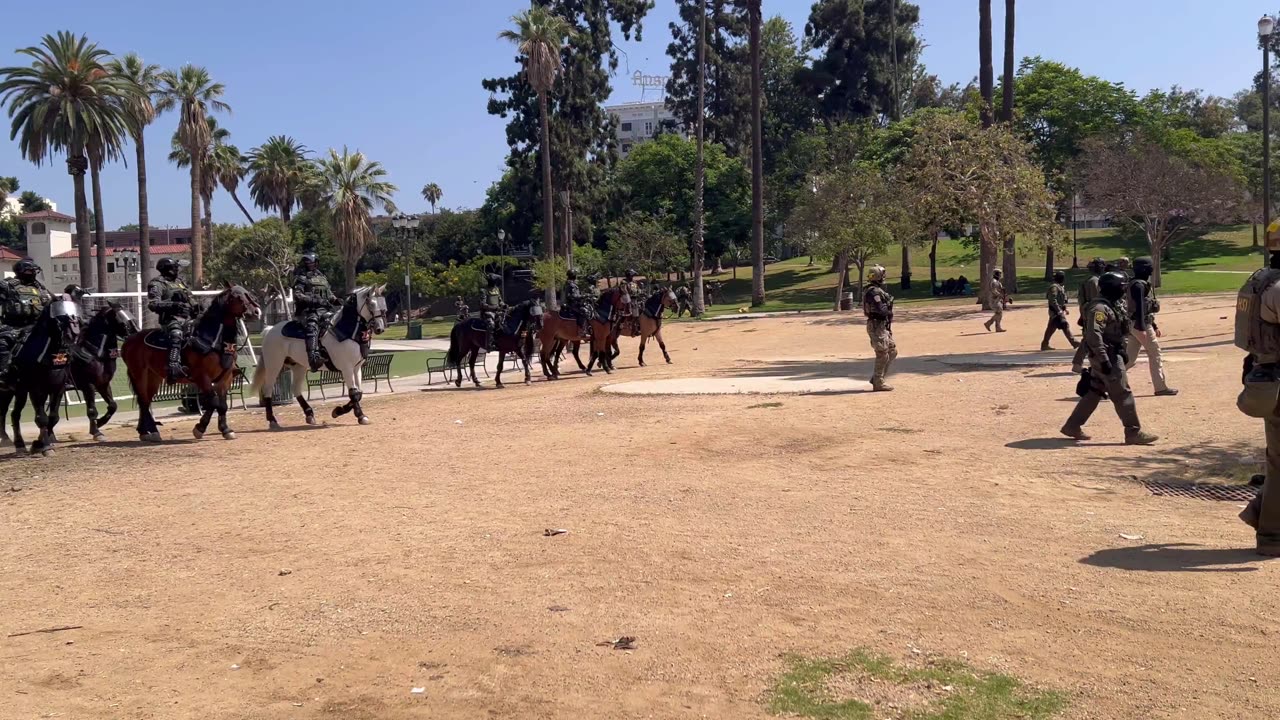 Massive joint federal immigration operation in Los Angeles, California.