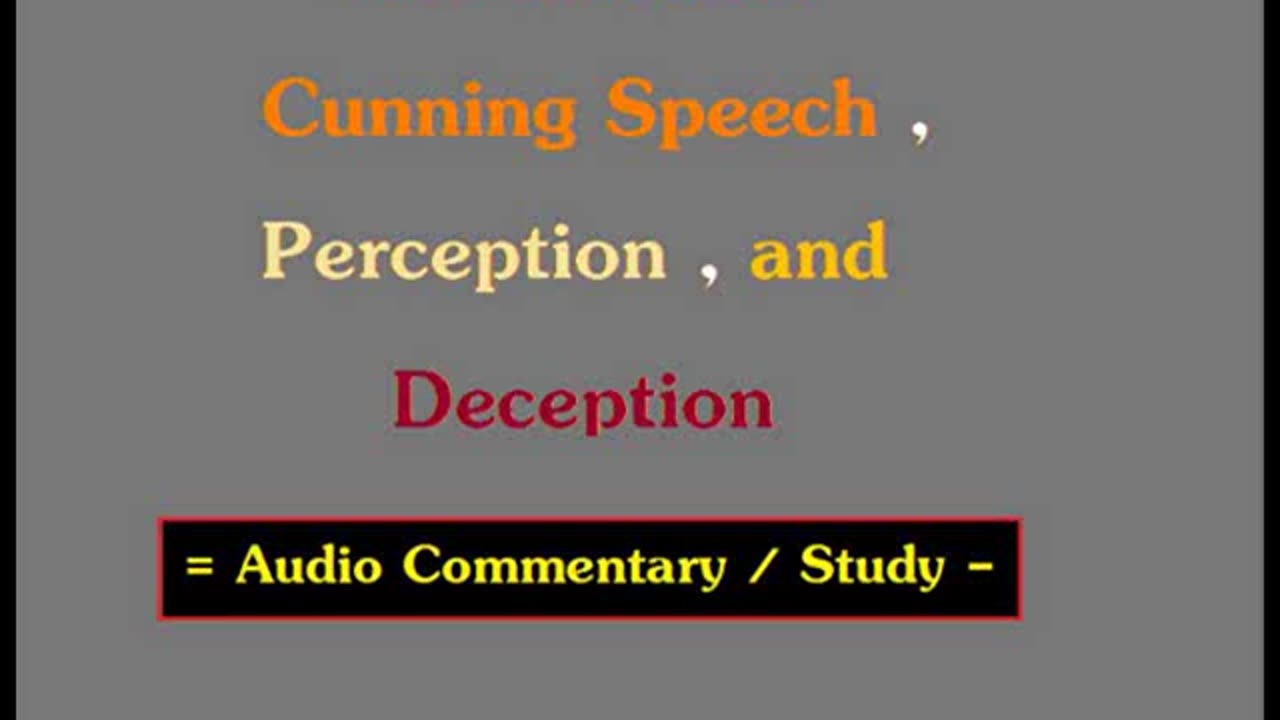 Just Thoughts - Cunning speech, Perception and Deception (2011) Retro