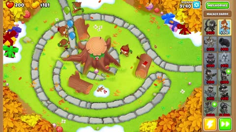 Bloons TD 6 Tree Hole Easy Round 9