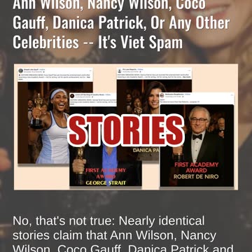 Fact Check: Academy Award For Compassion Was NOT Awarded To Any Celebrities -- It's Vietspam