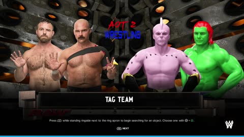 FTR VS THE SUPREMACY tag team match (AOT2 RED WWE2k24)