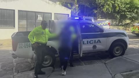 Mujer capturada en San Gil