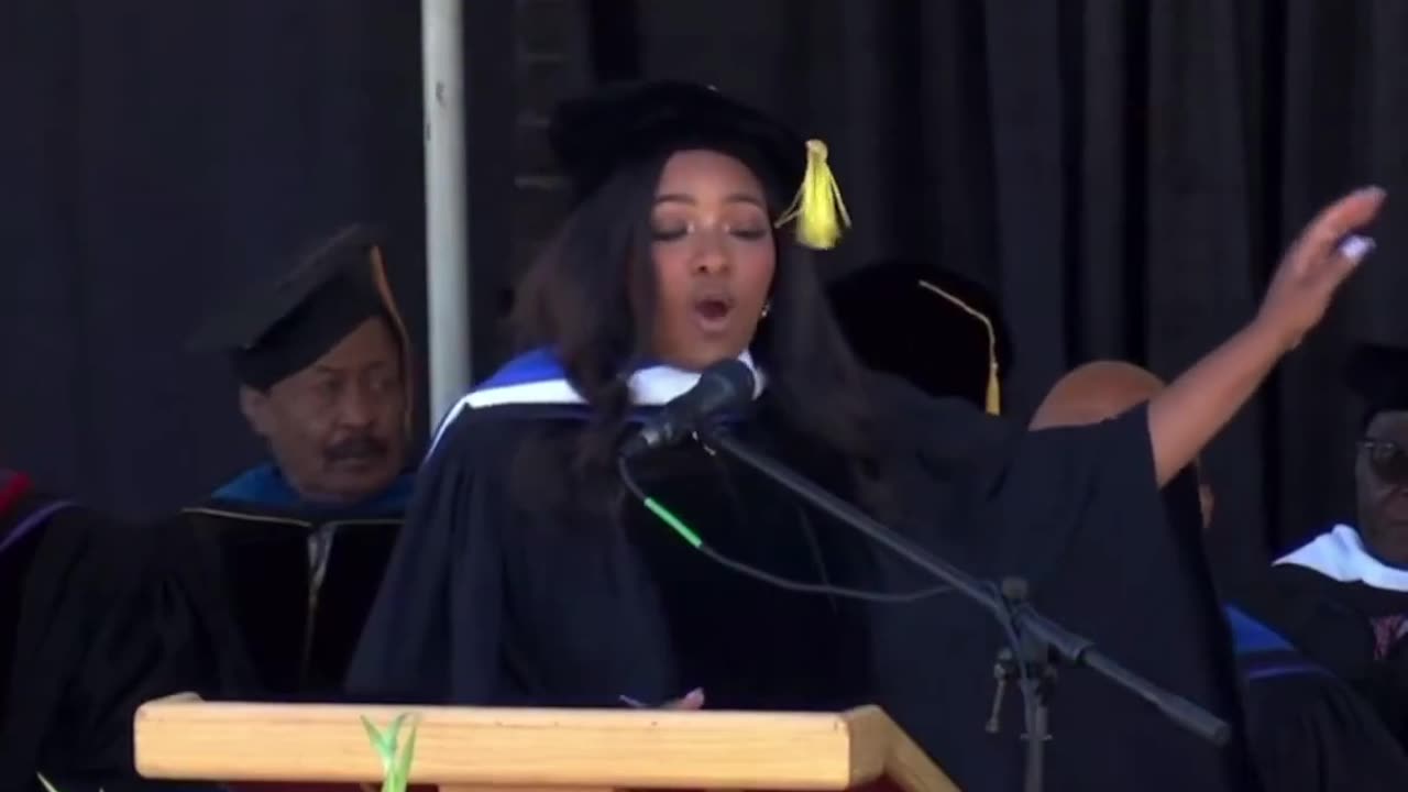 Jasmine Crockett Tells Grads To 'Know How To Use A Chair'