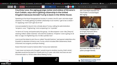 KEK- Courtney Love "FLEES AMERICA BECAUSE OF TRUMP AND MAGA!!!" Many Celberties ARE LEAVING AMERICA.