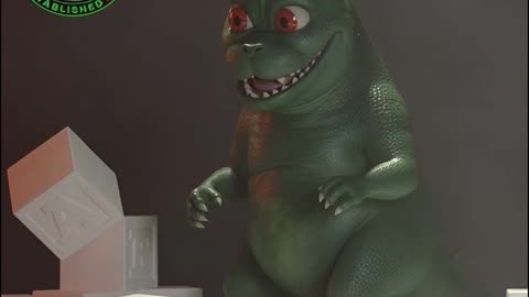 Playful Dino #art #dinosaur #playful #happy #monster #baby #joyful #halloweenart #artist #friendly