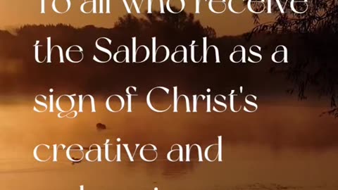 Happy Sabbath