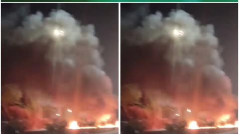 Sonbhadra: Vehicle Catches Fire Near Toll Plaza, Driver Escapes