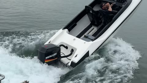 Doing Wheelies In A Speedboat