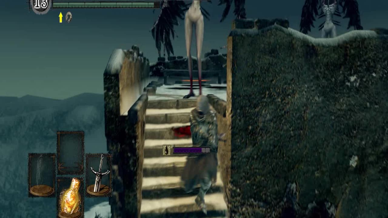 Dark Souls Remastered Walkthrough Part 14 - The Great Hollow, Bridge Wyvern and Gwyndolin