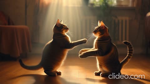 Dancing cats