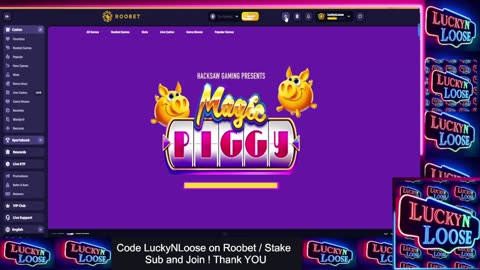 🔥 JACKPOT OR BUST?! 🔥 Watch "LuckyNLoose" Take on Roobet's BIGGEST Wins & LOSSES LIVE!