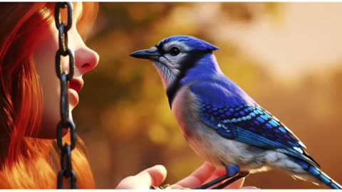 bird and grandmother's friendship | ai story | ai shorts | birds friendship #aishorts #ai #aiart
