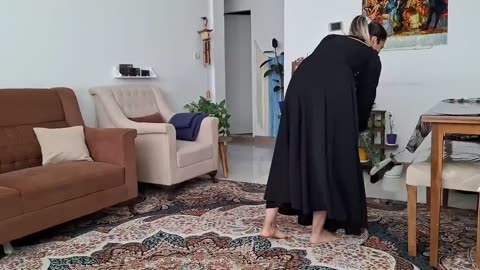 I love cleaning the house. It makes me feel good.