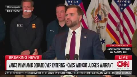 Fake News reporter repeats Dem talking points — Vance immediately debunks the claim