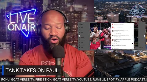 The Arrington Gavin Show "JAKE PAUL WILL TAKE ON GERVONTA DAVIS"