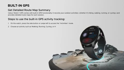 Valour Watch 1 GPS Walkthrough | Smartwatch with Built-In GPS & Fitness Tracking