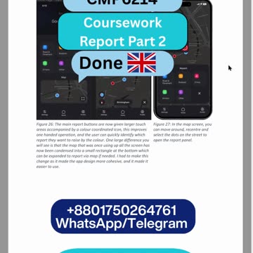 Student Work (Report) | CMP6214 Part 2 Task Analysis & UX Scenarios | Birmingham City University