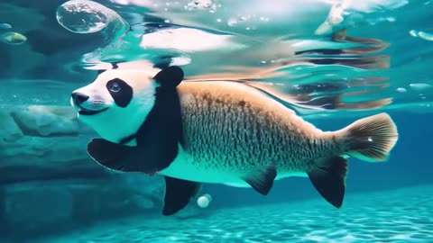 Awesome PandaFish :) #cute #cutepanda #panda #shorts #viral #beautifu...