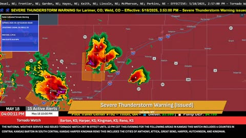 🌪️ TORNADO WARNING – LOGAN & WELD COUNTIES, CO | MAY 18