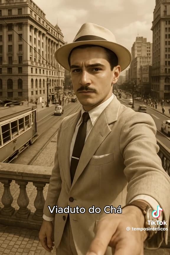 Dando uma volta pela São Paulo dos anos 50 - IA video