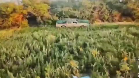 🎯🚚 Ukraine Russia War | Fiber-Optic Drone Strikes Ukrainian Pickup Truck | RCF