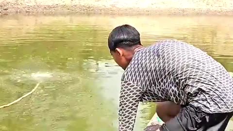 Fishing in the lake