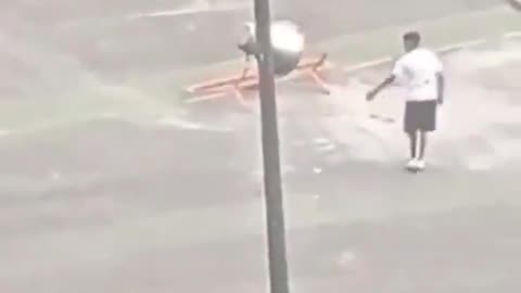 In La Coruna, Spain, North Africans patrol streets with clubs and machetes.