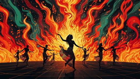 Dancing in the Fire - Afrobeats Banger 2025 | Viral Dance Music | Afro-Latin Beat Engineu