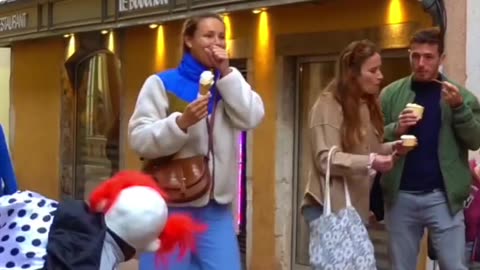 Evil clown terrified her