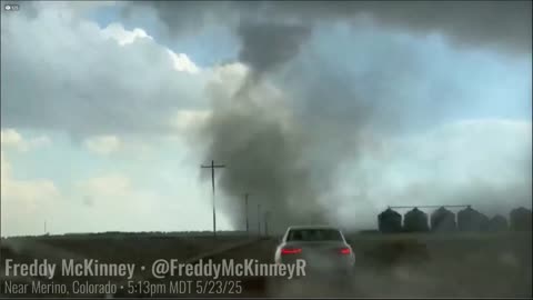 Tornado on the ground near Willard, Colorado