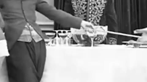 charlie caplin flirts with a beautifull women